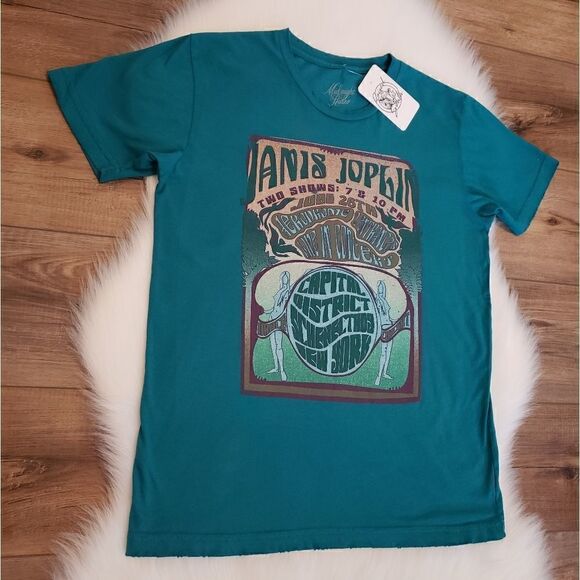 Midnight Rider Janis Joplin Capital District Unisex Tee Size Extra Small NWT - Picture 5 of 7